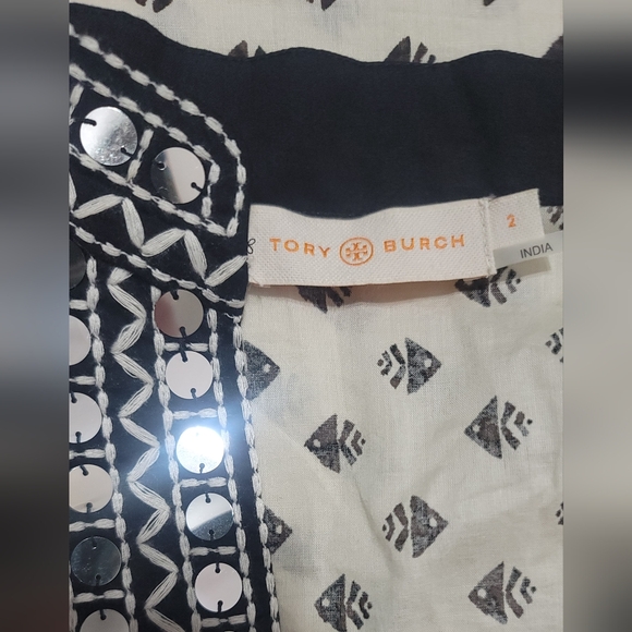Tory Burch Fish Print Tunic - Picture 4 of 5
